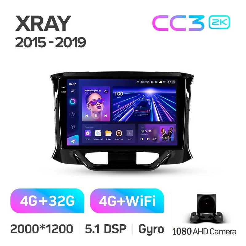 Штатная магнитола Teyes CC3 4+32 Gb LADA Xray 2015-2019 9