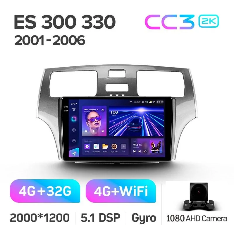 Штатная магнитола Teyes CC3 4+32 Gb Lexus ES300 ES 300 ES330 XV30 ES 330 2001-2006 9