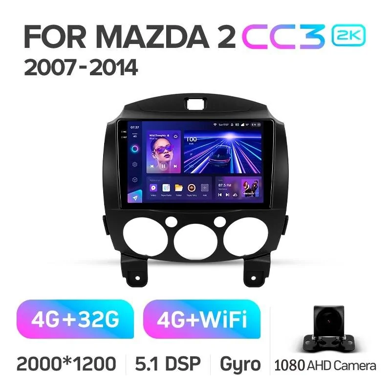 Штатная магнитола Teyes CC3 4+32 Gb Mazda 2 DE 2007-2014 9