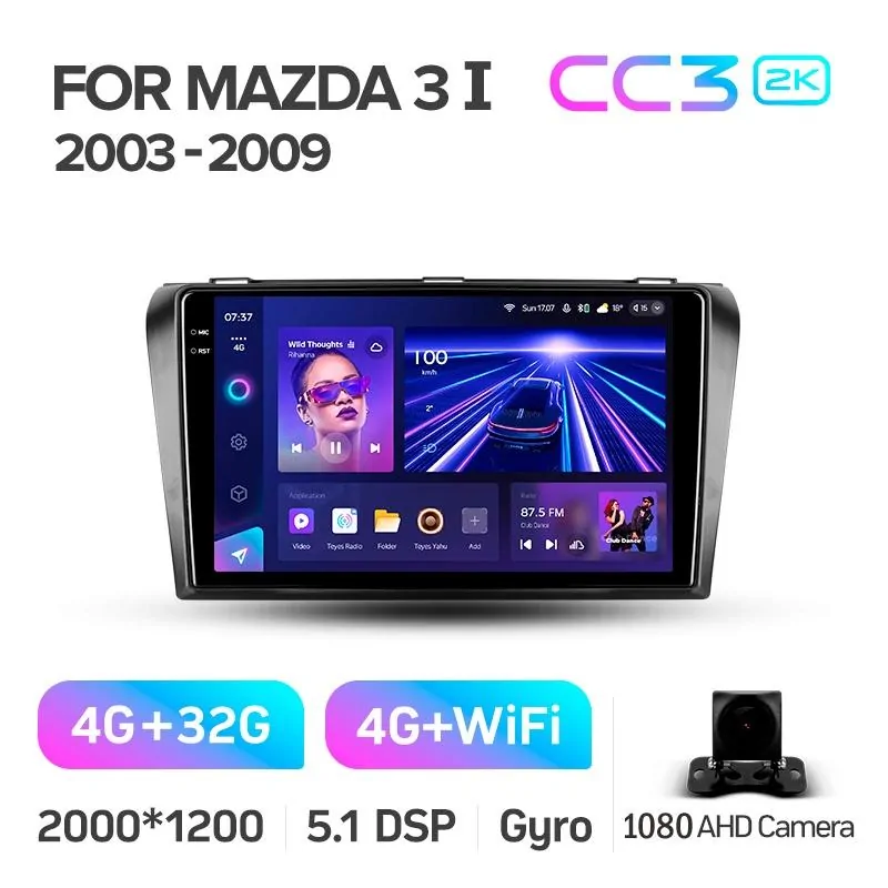Штатная магнитола Teyes CC3 4+32 Gb Mazda 3 1 BK 2003-2009 9