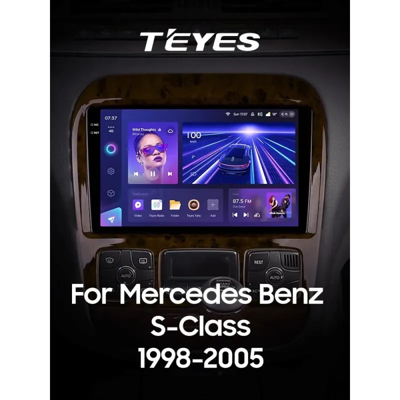 Штатная магнитола Teyes CC3 4+32 Gb Mercedes Benz S-Class W220 VV220 1998-2005 9