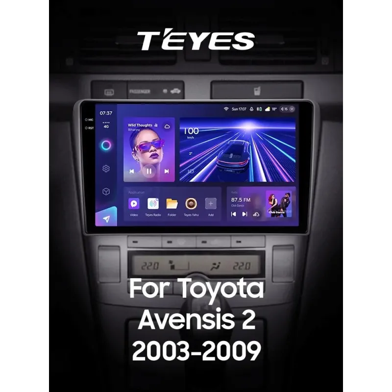 Штатная магнитола Teyes CC3 4+32 Gb Toyota Avensis T250 2 II 2003-2009 9