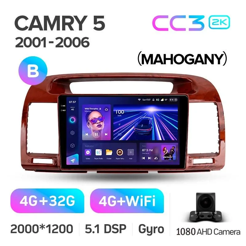 Штатная магнитола Teyes CC3 4+32 Gb Toyota Camry 5 XV 30 2001-2006-B 9