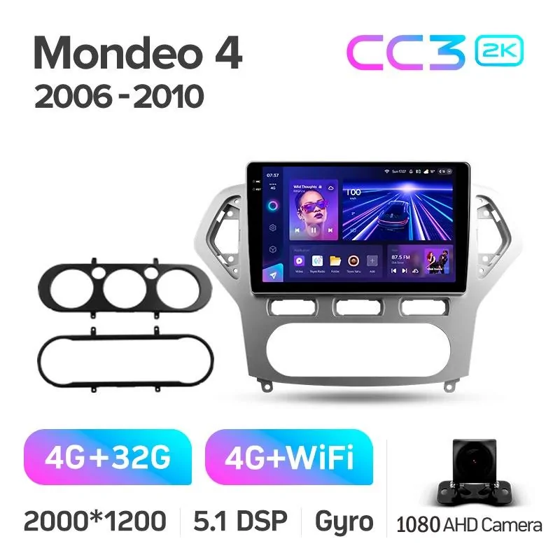 Штатная магнитола Teyes CC3 4+32 Gb Ford Mondeo 4 2006-2010 10