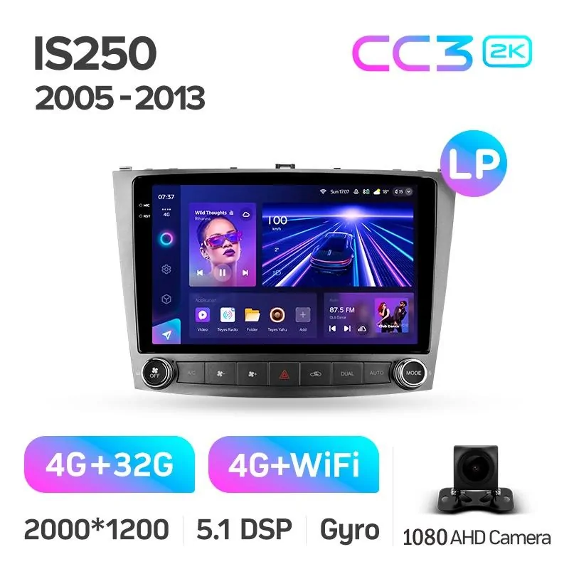 Штатная магнитола Teyes CC3 4+32 Gb Lexus IS250 XE20 (Lp) 2005-2013 10