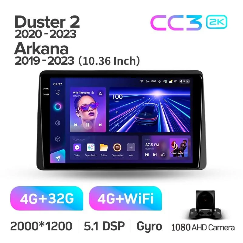 Штатная магнитола Teyes CC3 4+32 Gb Renault Duster HM 2 2020-2023 (F1) 10
