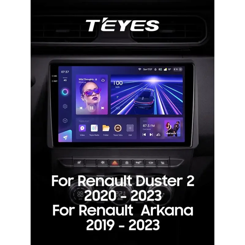 Штатная магнитола Teyes CC3 4+32 Gb Renault Duster HM 2 2020-2023 (F1) 10