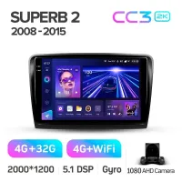 Штатная магнитола Teyes CC3 4+32 Gb Skoda Superb 2 B6 2008-2015 10