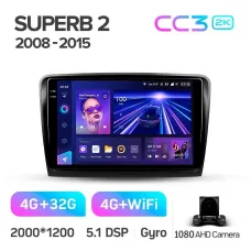 Штатная магнитола Teyes CC3 4+32 Gb Skoda Superb 2 B6 2008-2015 10