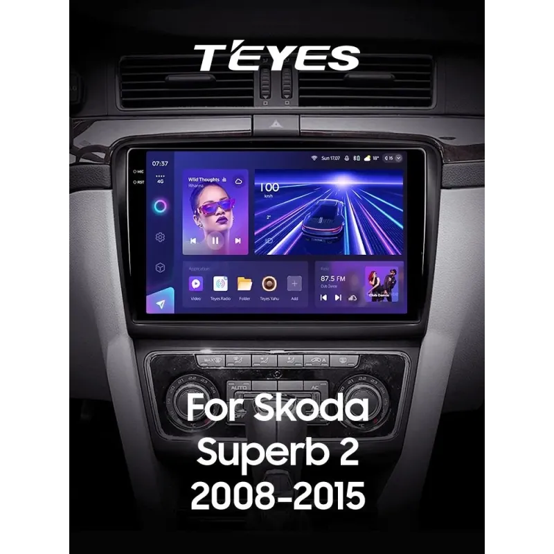 Штатная магнитола Teyes CC3 4+32 Gb Skoda Superb 2 B6 2008-2015 10