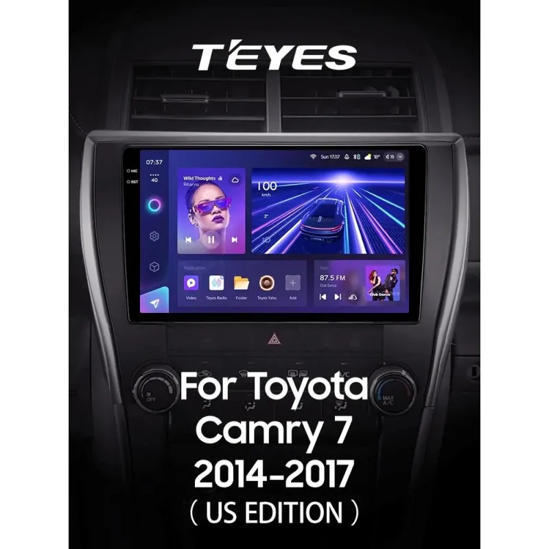 Штатная магнитола Teyes CC3 4+32 Gb Toyota Camry 7 XV 50 55 North America 2014-2017 (B) 10