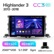 Штатная магнитола Teyes CC3 4+32 Gb Toyota Highlander 3 XU50 2013-2018 10