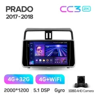 Штатная магнитола Teyes CC3 4+32 Gb Toyota Land Cruiser Prado 150 2018-2020 10