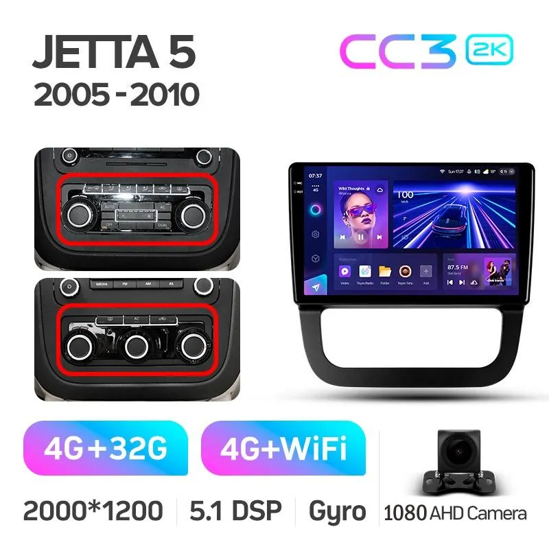 Штатная магнитола Teyes CC3 4+32 Gb Volkswagen Jetta 5 2005-2010 (F3) 10