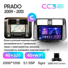 Штатна магнітола Teyes CC3 4+32 Gb Toyota Land Cruiser Prado 150 2009-2013 (C) 9