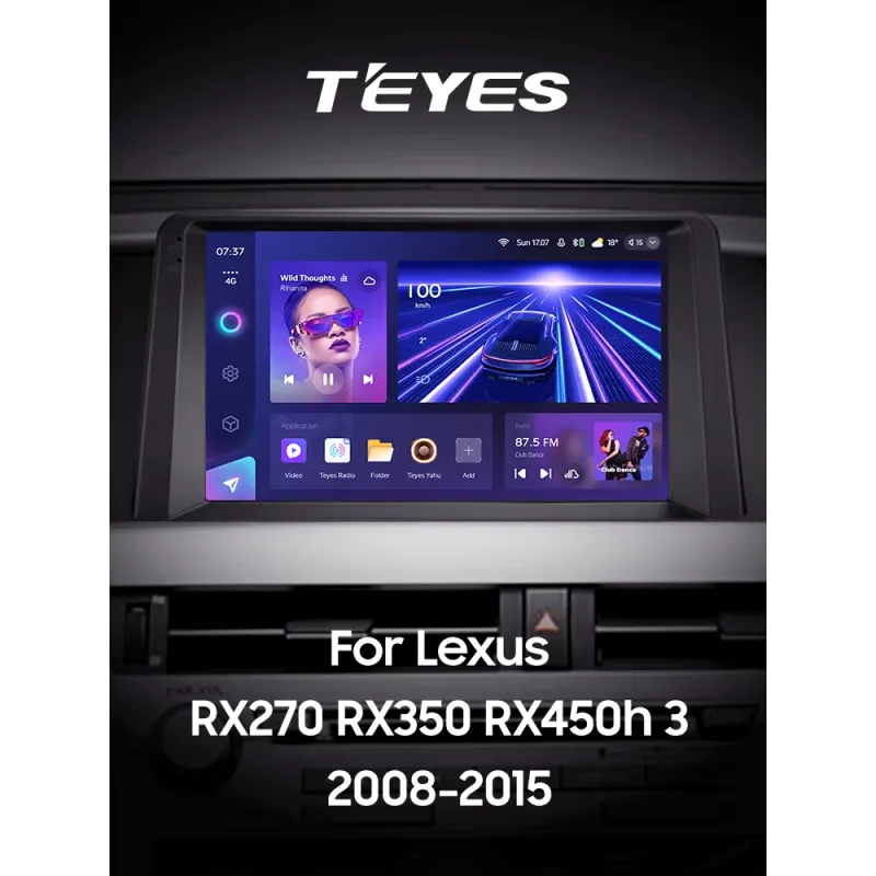 Штатна магнітола Teyes CC3 4+64 Gb Lexus RX270 RX350 RX450h AL10 III 3 2008-2015 (A) 9