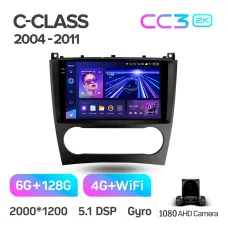Штатна магнітола Teyes CC3 6+128 Gb Mercedes Benz C-Class W203 CL203 C209 A209 2004-2011 9