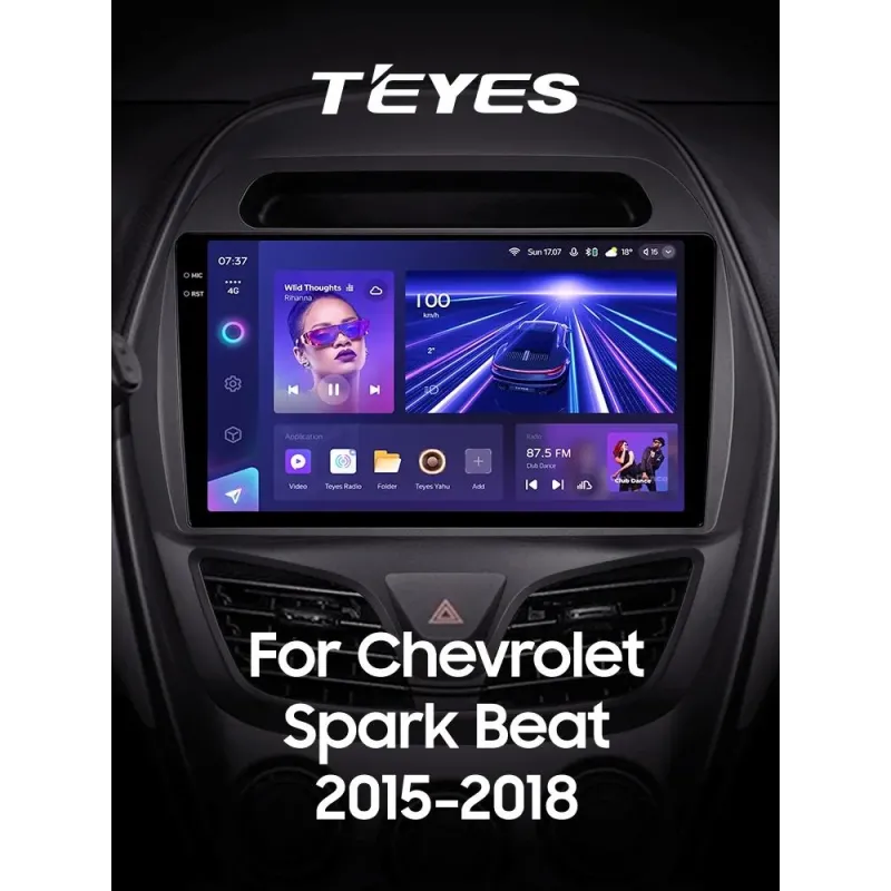 Штатная магнитола Teyes CC3 6+128 Gb с круговым обзором 360 Chevrolet Spark Beat (F2) 2015-2018 9