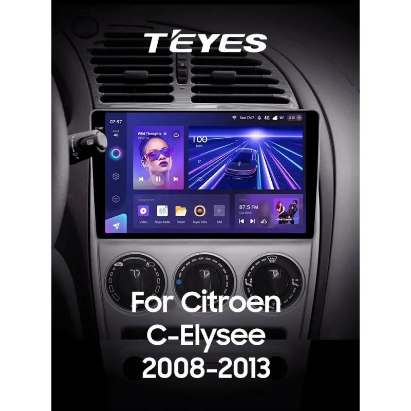 Штатная магнитола Teyes CC3 6+128 Gb с круговым обзором 360 Citroen C-Elysee 2008-2013 9