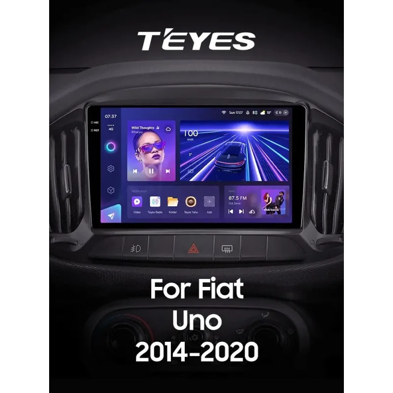 Штатная магнитола Teyes CC3 6+128 Gb с круговым обзором 360 Fiat Uno 2014-2020 9