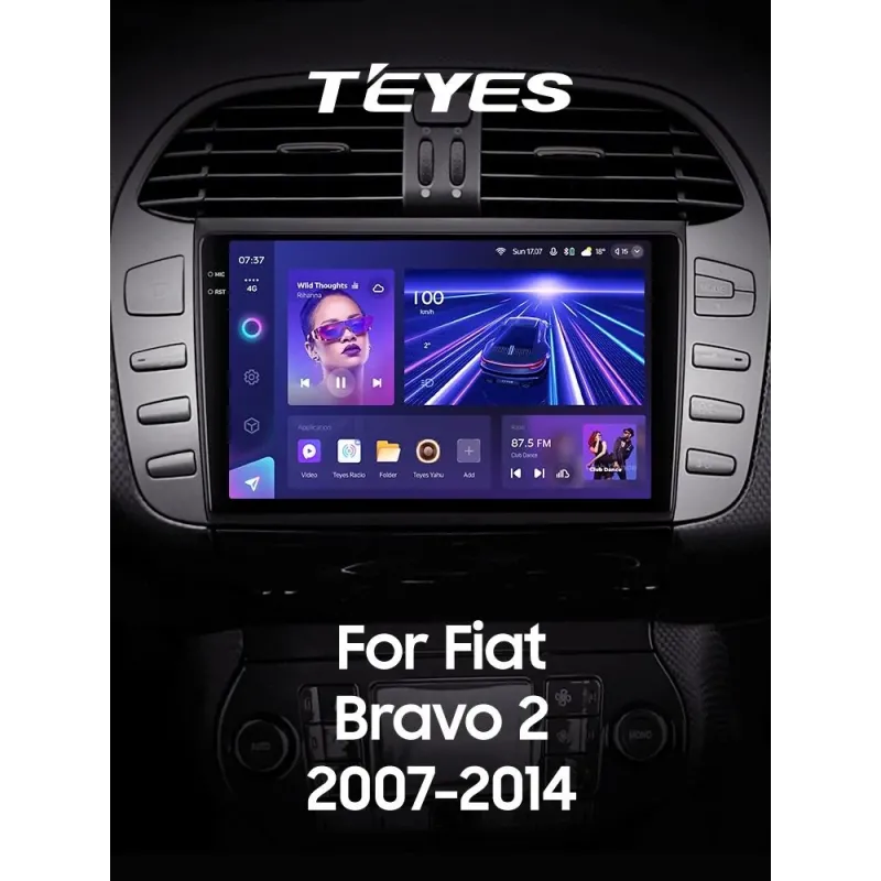 Штатная магнитола Teyes CC3 6+128 Gb с круговым обзором 360 Fiat Bravo 198 2 II 2007-2014 9
