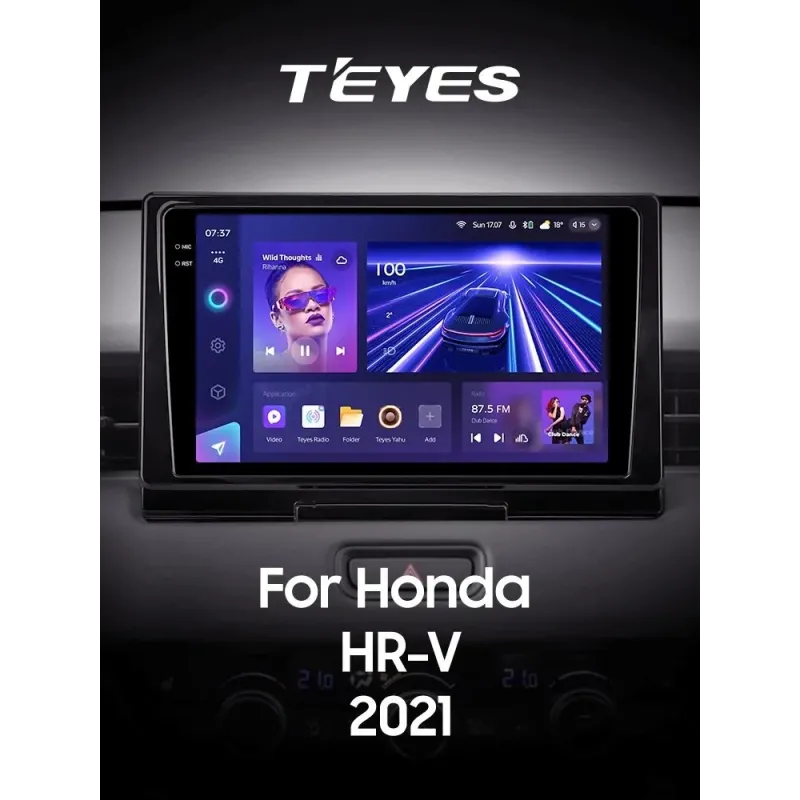 Штатная магнитола Teyes CC3 6+128 Gb с круговым обзором 360 Honda HR-V RV RZ 2021 9