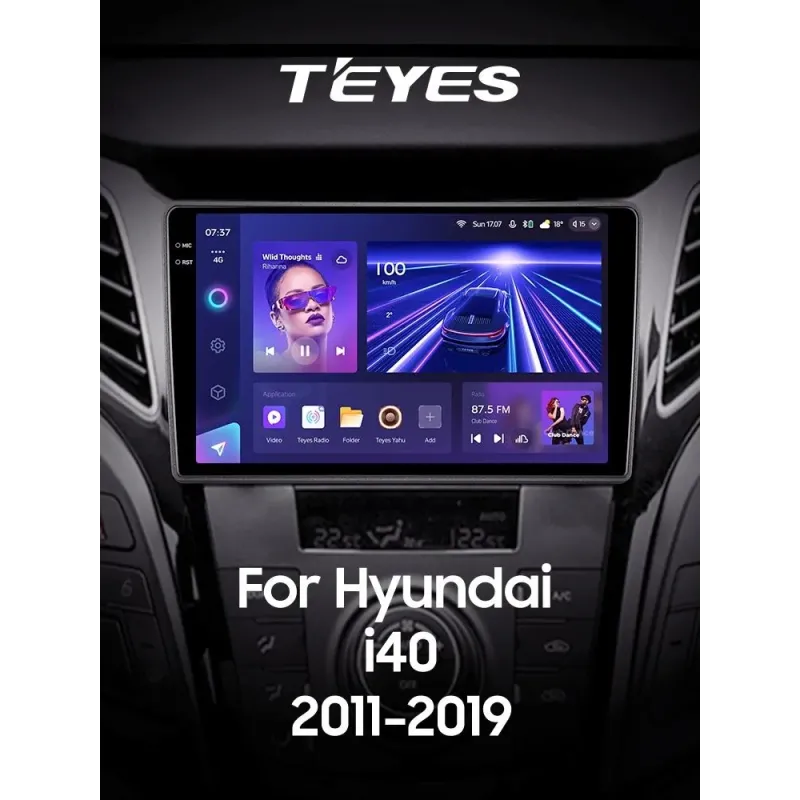 Штатная магнитола Teyes CC3 6+128 Gb с круговым обзором 360 Hyundai i40 2011-2019 9