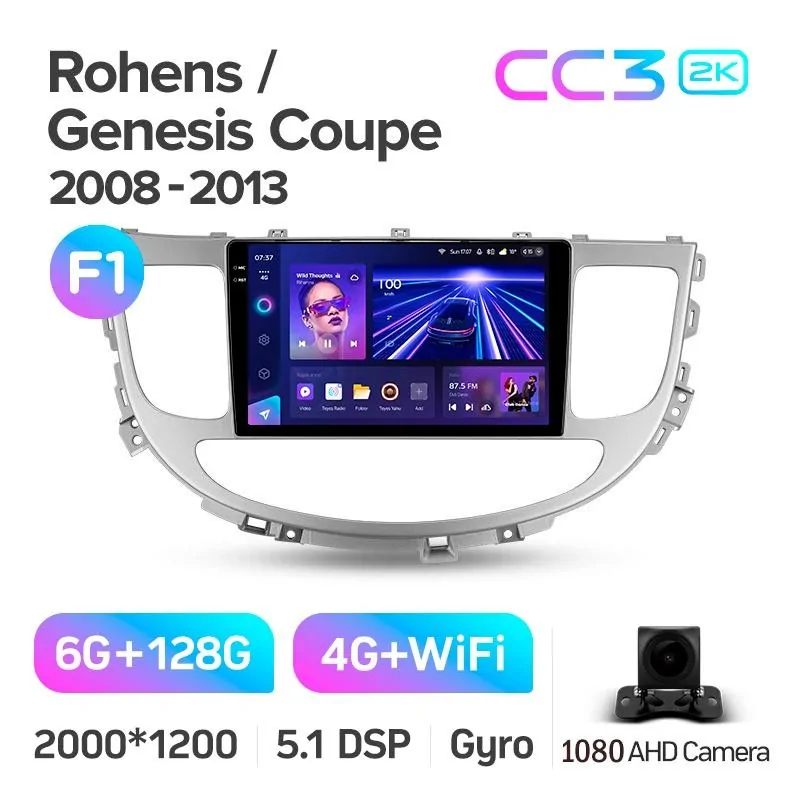 Штатная магнитола Teyes CC3 6+128 Gb Hyundai Rohens Genesis (F1) 2008-2013 9