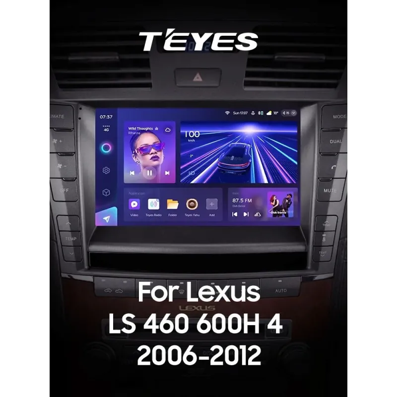 Штатная магнитола Teyes CC3 6+128 Gb с круговым обзором 360 Lexus LS460 LS600H XF40 4 lV 2006-2012 (B) 9