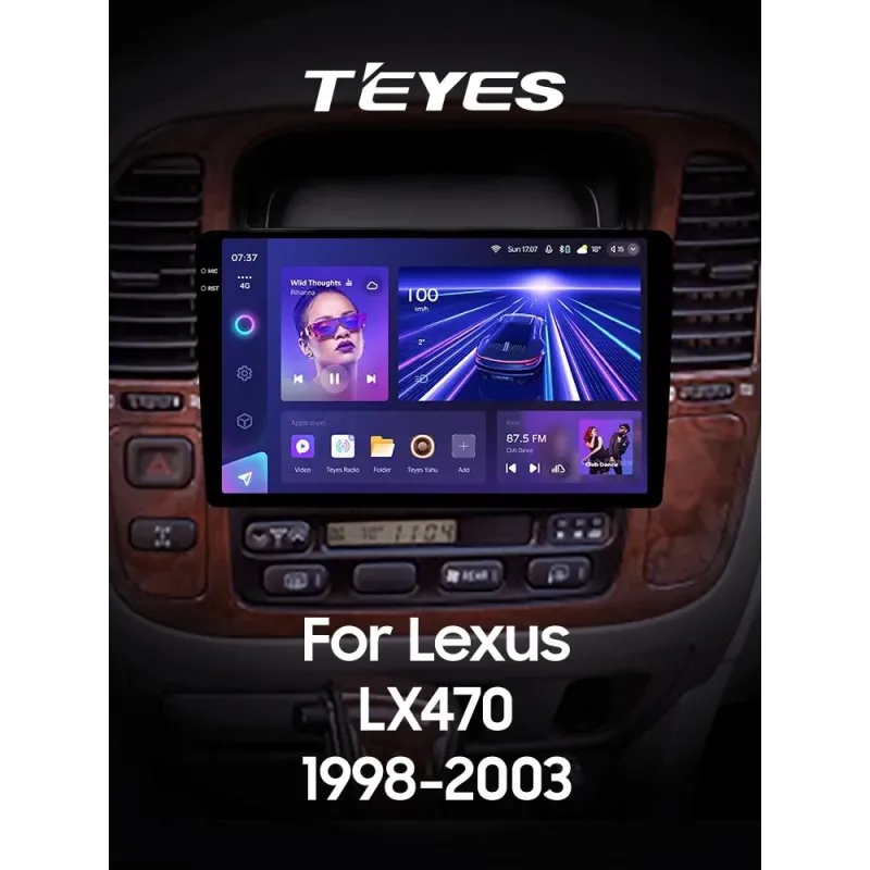 Штатная магнитола Teyes CC3 6+128 Gb с круговым обзором 360 Lexus LX470 J100 (F2) 1998-2003 10