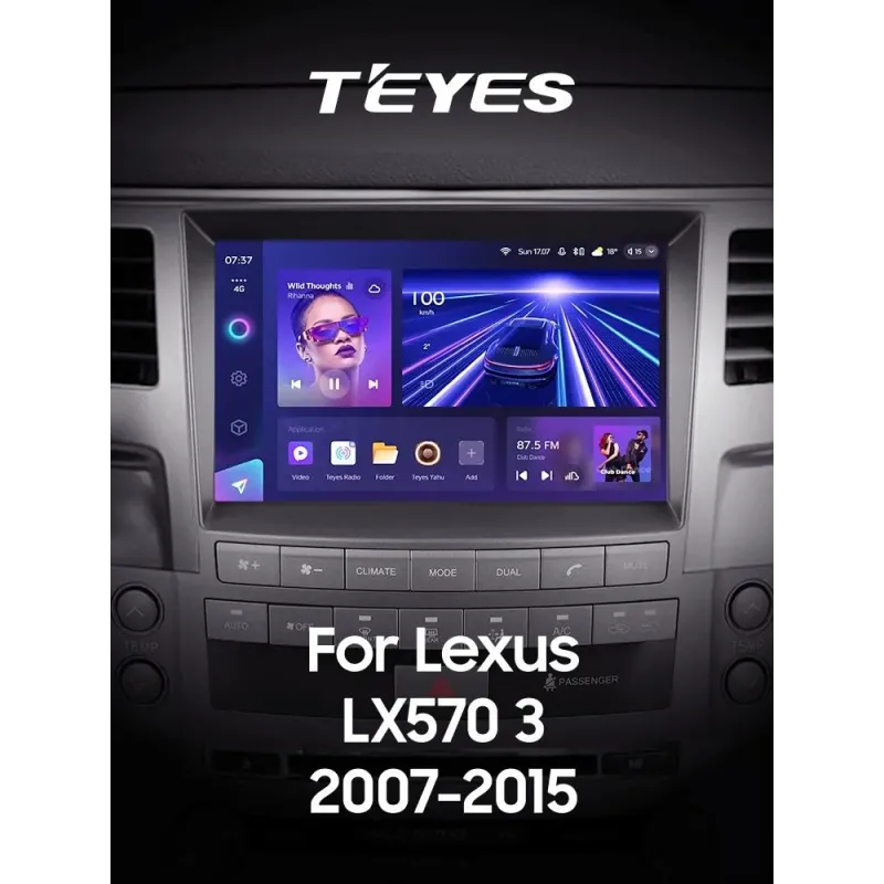 Штатная магнитола Teyes CC3 6+128 Gb с круговым обзором 360 Lexus LX570 J200 3 lll 2007-2015 (C) 9
