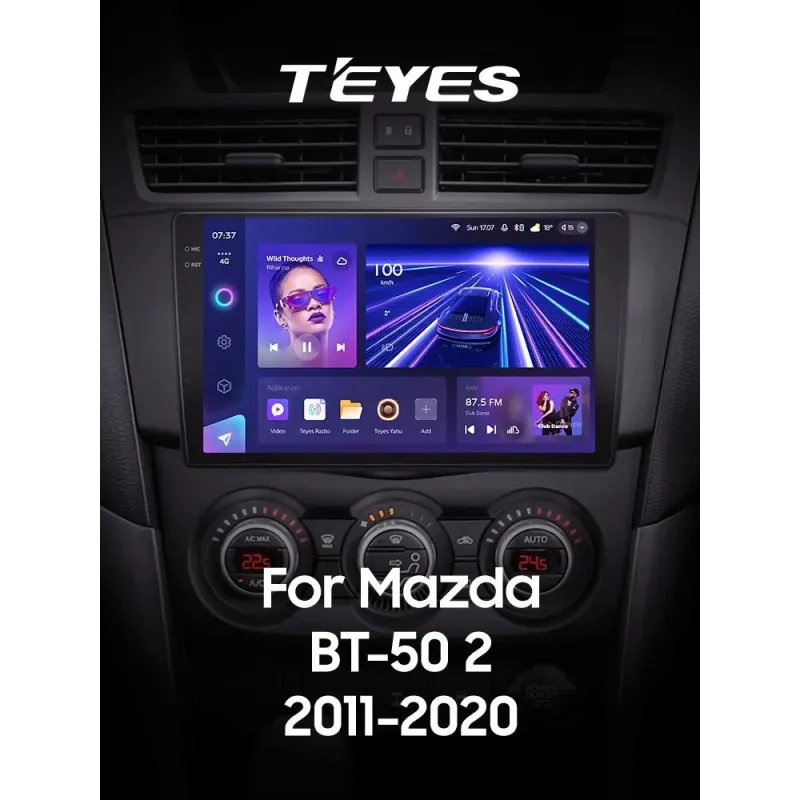 Штатная магнитола Teyes CC3 6+128 Gb Mazda BT-50 BT50 2 (F1) 2011-2020 9