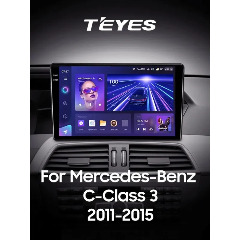 Штатная магнитола Teyes CC3 6+128 Gb с круговым обзором 360 Mercedes-Benz C-Class 3 W204 C204 S204 2011-2015 9