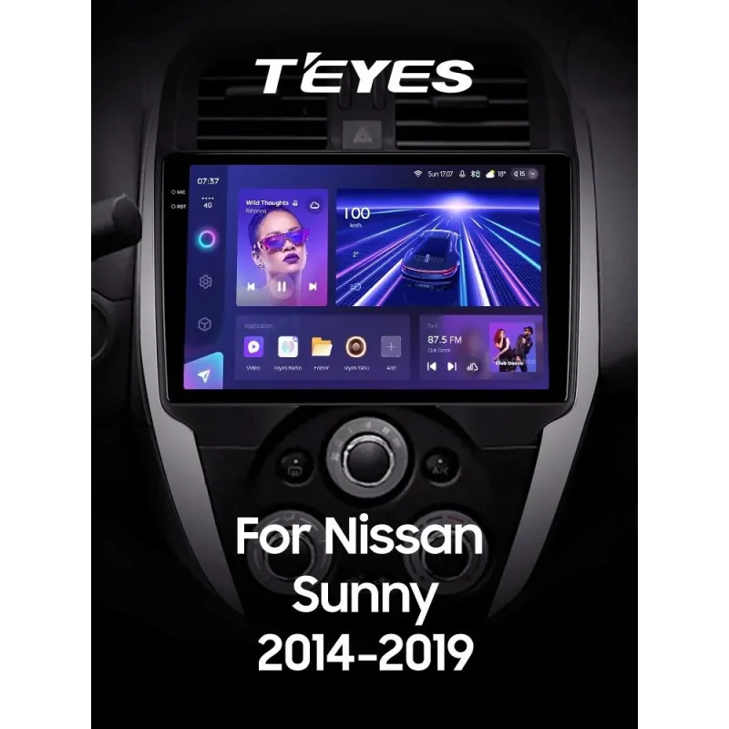 Штатная магнитола Teyes CC3 6+128 Gb Nissan Sunny (Left hand drive) 2014-2019 (F1) 10