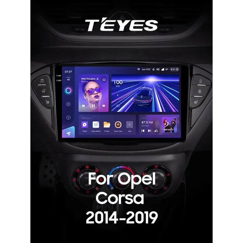 Штатная магнитола Teyes CC3 6+128 Gb с круговым обзором 360 Opel Corsa 2014-2019 9