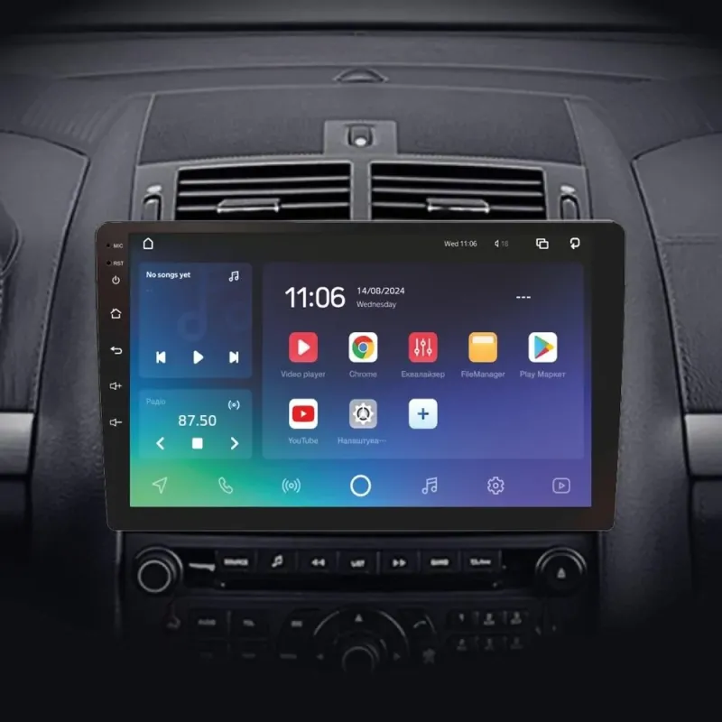 Штатная магнитола Sigma X9464 Android 10 4+64 Gb 4G DSP Peugeot 407 1 2004 - 2011 (F2) 9