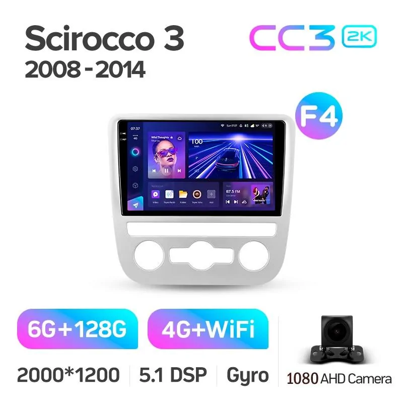Штатная магнитола Teyes CC3 6+128 Gb Volkswagen Scirocco 3 III Mk3 2008-2014 (F4) 9