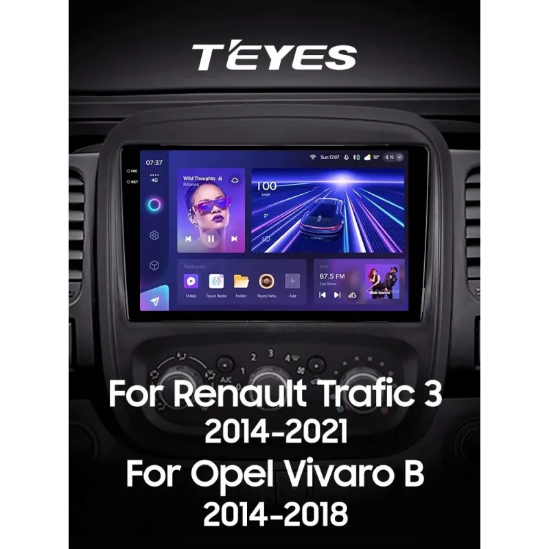 Штатная магнитола Teyes CC3 6+128 Gb с круговым обзором 360 Renault Trafic 3 2014-2021 / Opel Vivaro B 2014-2018 9