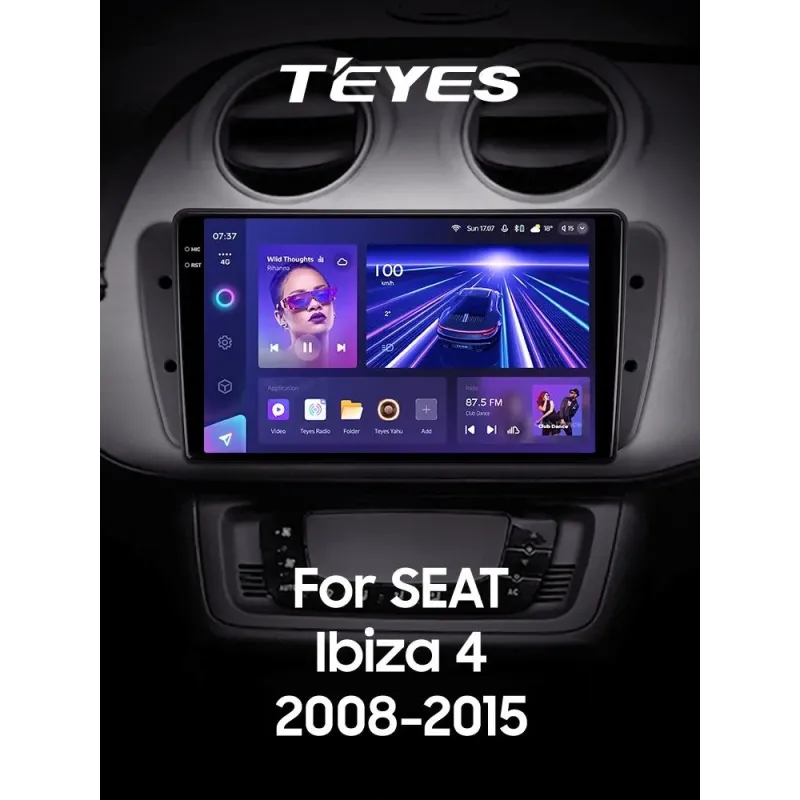 Штатная магнитола Teyes CC3 6+128 Gb с круговым обзором 360 Seat Ibiza 6J 2008-2015 9
