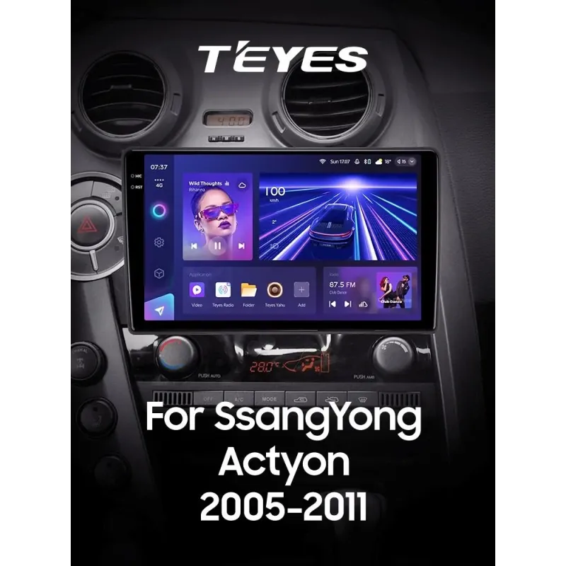 Штатная магнитола Teyes CC3 6+128 Gb с круговым обзором 360 SsangYong Actyon C100 2005-2011 9