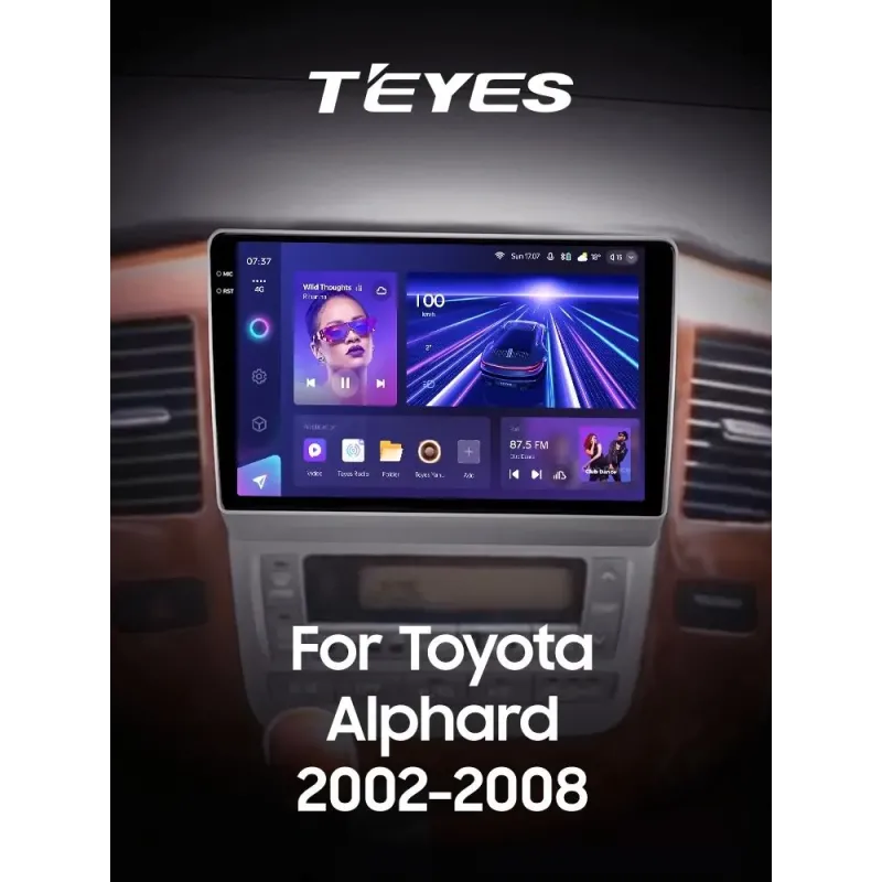 Штатная магнитола Teyes CC3 6+128 Gb Toyota Alphard 1 H10 2002-2005 (F1) 9