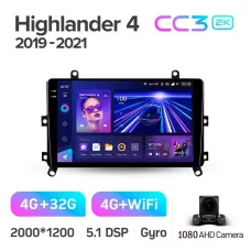 Штатная магнитола Teyes CC3 4+32 Gb Toyota Highlander 4 XU70 2019-2021 9