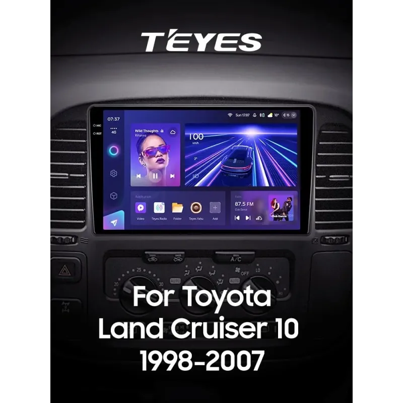 Штатная магнитола Teyes CC3 6+128 Gb с круговым обзором 360 Toyota Land Cruiser 10 J100 100 1998-2007 9