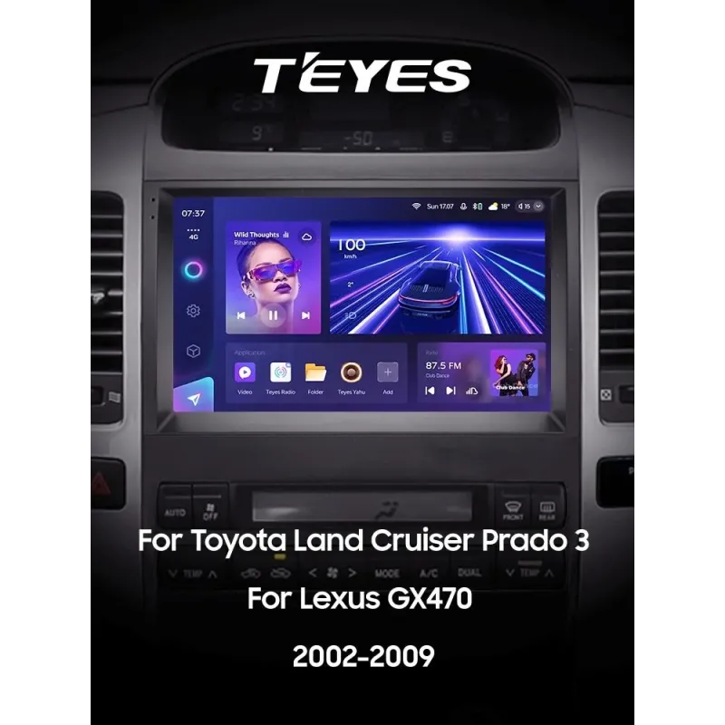 Штатная магнитола Teyes CC3 4+32 Gb Toyota Land Cruiser Prado 120 3 III For Lexus GX470 GX 470 J120 2002-2009 (F3) 9