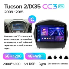 Штатная магнитола Teyes CC3 6+128 Gb с круговым обзором 360 Hyundai Tucson 2 LM IX35 2009-2015 (C) 9