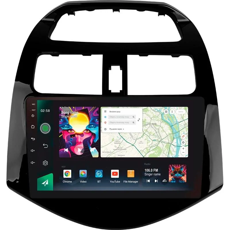Штатна магнітола Sigma PRO 9464 Android 10 4+64 Gb 4G DSP Chevrolet Spark M300 2009 - 2016 9