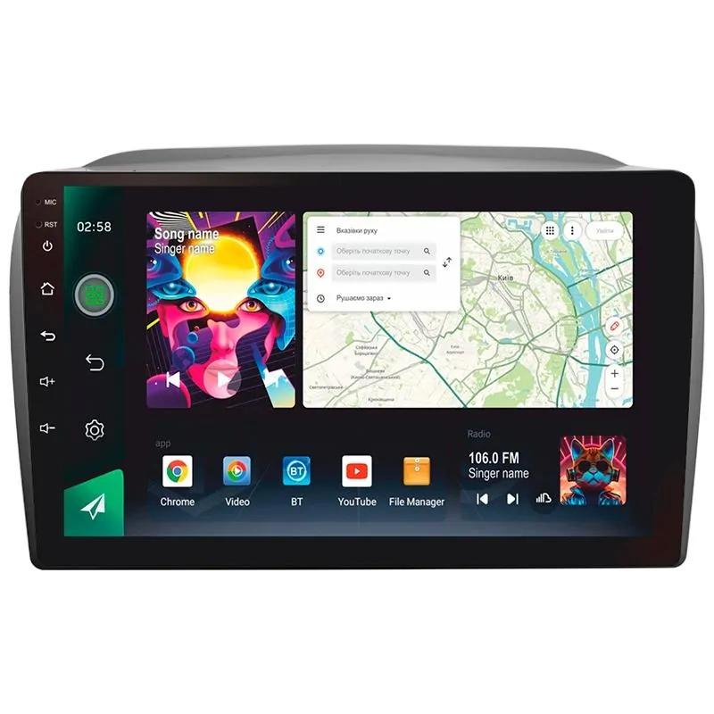Штатна магнітола Sigma PRO 9464 Android 10 4+64 Gb 4G DSP Fiat Doblo 2 II 263 2009-2015 9
