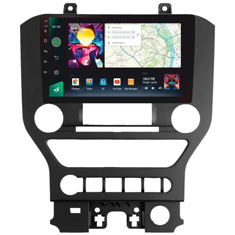 Штатна магнітола Sigma PRO 9464 Android 10 4+64 Gb 4G DSP Ford Mustang VI S550 (F2) 2014-2021 9