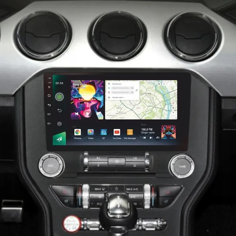 Штатна магнітола Sigma PRO 9464 Android 10 4+64 Gb 4G DSP Ford Mustang VI S550 (F2) 2014-2021 9