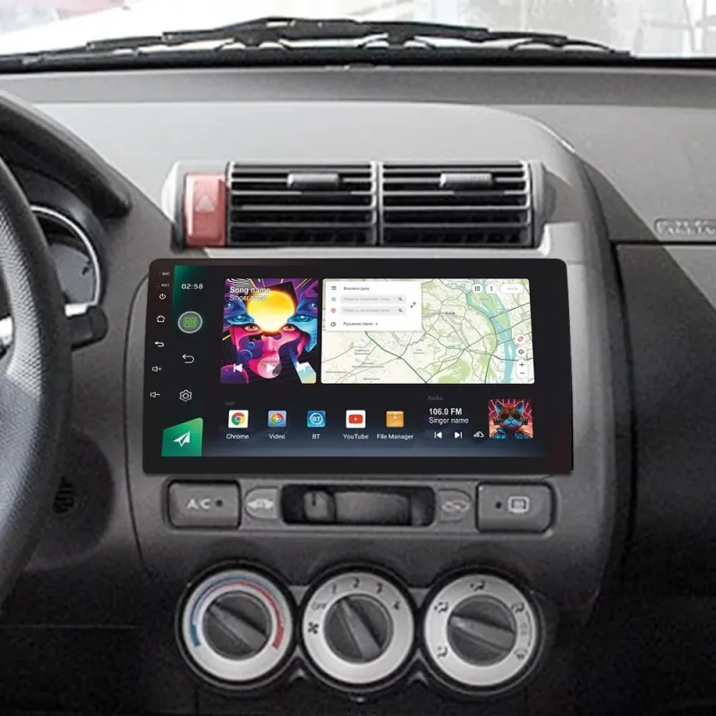 Штатна магнітола Sigma PRO 9464 Android 10 4+64 Gb 4G DSP Honda Jazz 1 GD Fit 1 2001 - 2009 9